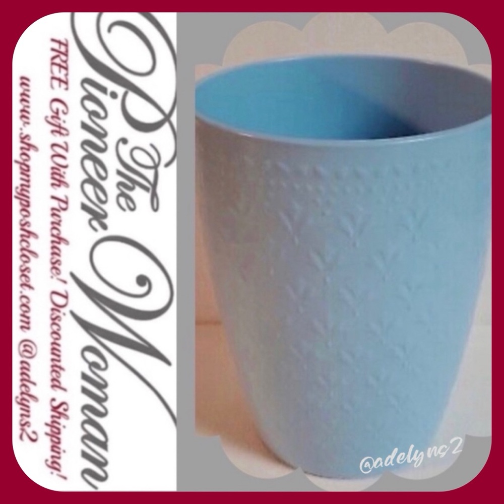🌺 NWOT The Pioneer Woman Eco-Friendly Blue Fleur Melamine Utensil Holder, Qty 1
